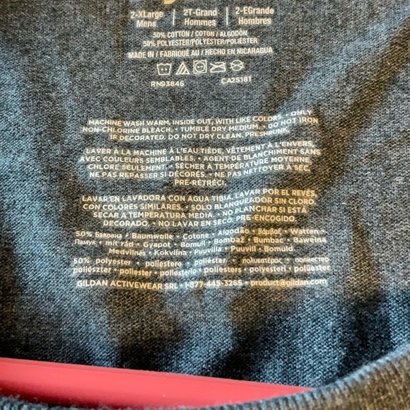 Gildan DryBlend Charcoal T-Shirt - Picture 4 of 4